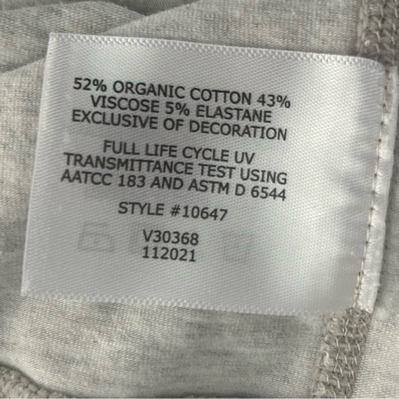 Coolibar LumaLeo Henley Hoodie Sweatshirt Top Sun Protect Gray BlueSize Large - Picture 15 of 15